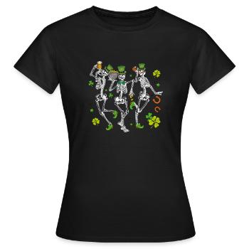 Bonne Saint-Patrick Saint Patrick Irlande Irlandais - T-shirt Femme - noir - Devant - AI Model Female 172 dark (172cm)