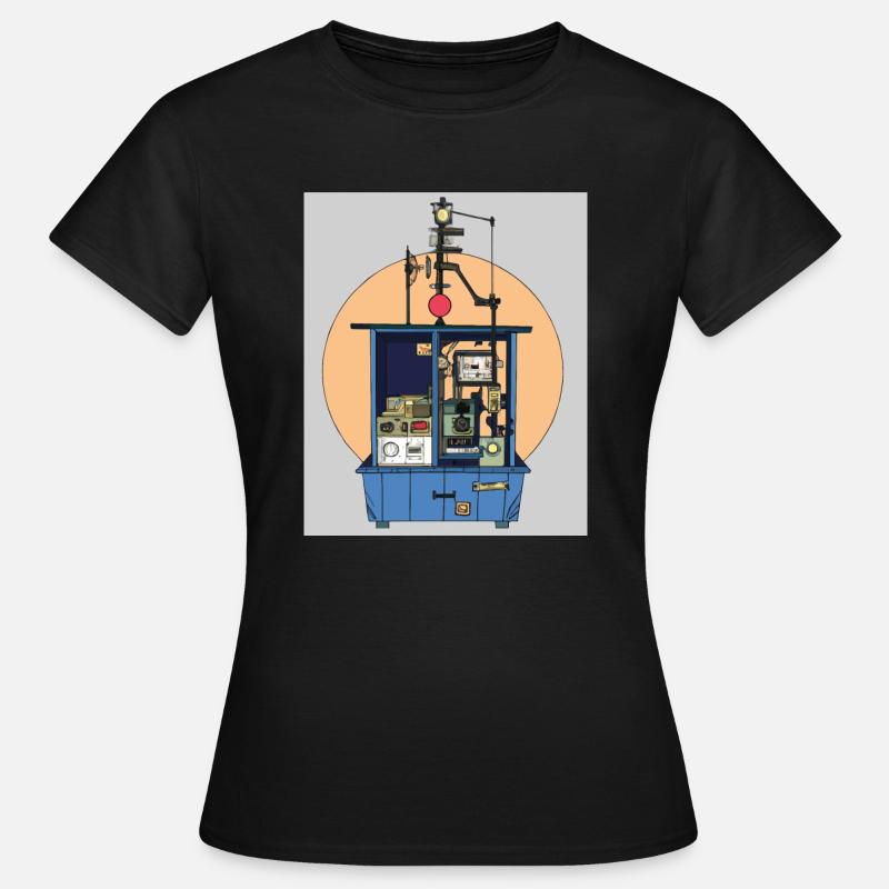 Heath Robinson machine - Women's T-Shirt - black
