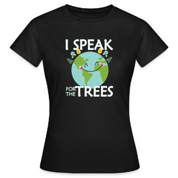 Earth Day Earthday Environmental Protection Environment Nature - Women's T-Shirt - black - Front - AI Model Female 172 dark (172cm)