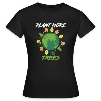 Earth Day Earthday Environmental Protection Environment Nature - Women's T-Shirt - black - Front - AI Model Female 172 dark (172cm)