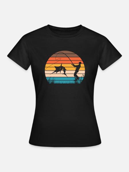 Vissers Vissen Vissen Vissers Vissers Vis Vis - Vrouwen T-shirt - zwart