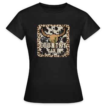 Country Music Rural Landei Country Musician Mom - Women's T-Shirt - black - Front - AI Model Female 172 dark (172cm)