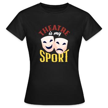 Drôle d’acteur Actrice Cadeau - T-shirt Femme - noir - Devant - AI Model Female 172 dark (172cm)