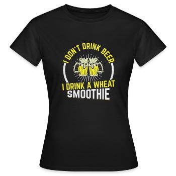 Funny Beer Drinker Beer Drinker Beer Brewer Motif - Women's T-Shirt - black - Front - AI Model Female 172 dark (172cm)