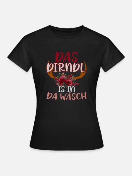 Mei Drindl - Frauen T-Shirt - Schwarz