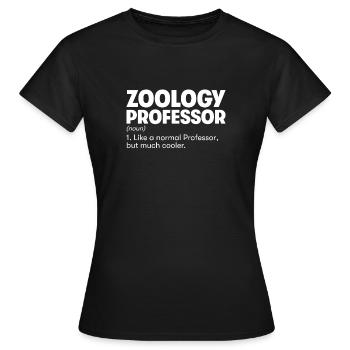 Professor für Zoologie - Frauen T-Shirt - Schwarz - Vorne - AI Model Female 172 dark (172cm)