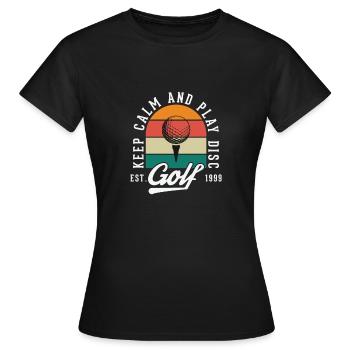 keep calm - Frauen T-Shirt - Schwarz - Vorne - AI Model Female 172 dark (172cm)