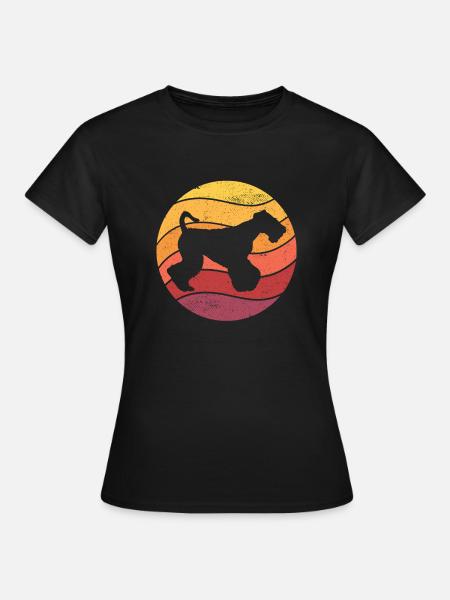 Airedale Terrier Hund - Frauen T-Shirt - Schwarz