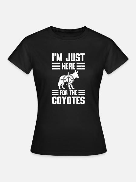 Coyote Jäger - Frauen T-Shirt - Schwarz
