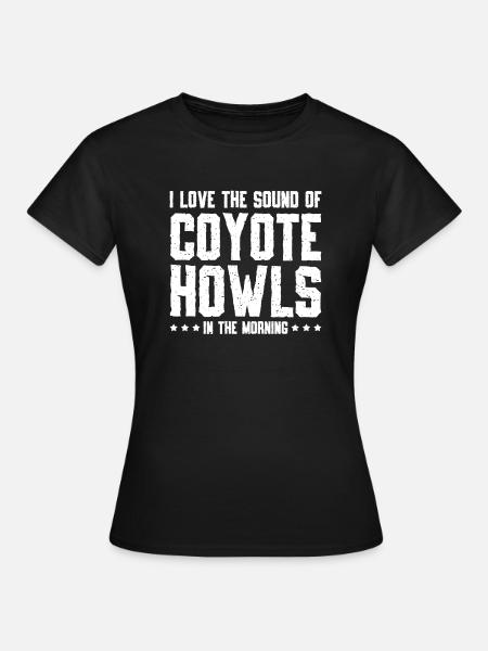 Coyote Jäger - Frauen T-Shirt - Schwarz