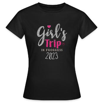 GIRLS TRIP 2023 - T-shirt Femme - noir - Devant - AI Model Female 172 dark (172cm)