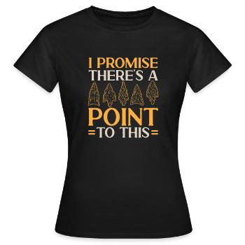 Arrowhead Hunting Arrowhead Collector - Women's T-Shirt - black - Front - AI Model Female 172 dark (172cm)