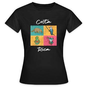 Costa Rica Vacances I Costa Rica Cadeau I Voyage - T-shirt Femme - noir - Devant - AI Model Female 172 dark (172cm)