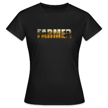 Farming Farmer Vintage Farmer - Frauen T-Shirt - Schwarz - Vorne - AI Model Female 172 dark (172cm)