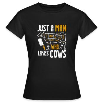 Butcher Butcher Butcher Butcher’s Gift - T-shirt Femme - noir - Devant - AI Model Female 172 dark (172cm)