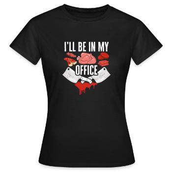Butcher Butcher Butcher Butcher’s Gift - T-shirt Femme - noir - Devant - AI Model Female 172 dark (172cm)