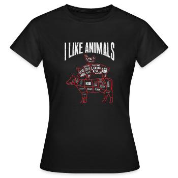 Butcher Butcher Butcher Butcher’s Gift - T-shirt Femme - noir - Devant - AI Model Female 172 dark (172cm)