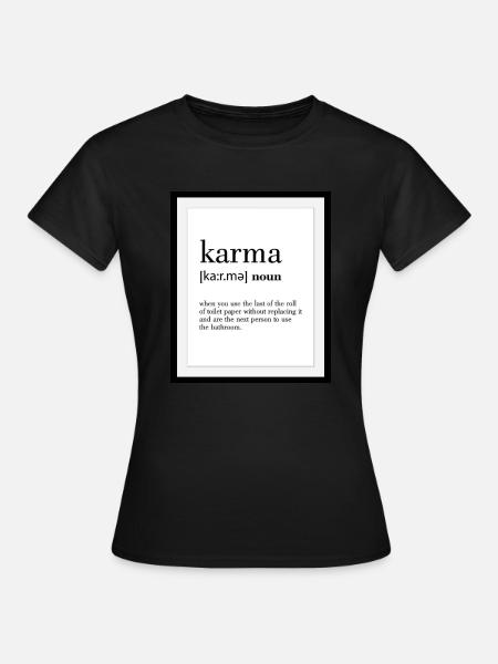 KARMA - T-shirt dam - svart
