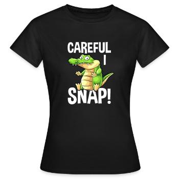 Alligator Alligator Crocodile Crocodile - T-shirt Femme - noir - Devant - AI Model Female 172 dark (172cm)