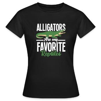 Alligator Alligator Crocodile Crocodile - T-shirt Femme - noir - Devant - AI Model Female 172 dark (172cm)