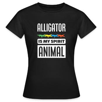 Alligator Alligator Crocodile Crocodile - Women's T-Shirt - black - Front - AI Model Female 172 dark (172cm)