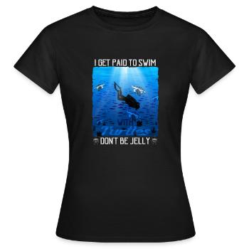 Tortues Tortues marines Tortues - T-shirt Femme - noir - Devant - AI Model Female 172 dark (172cm)