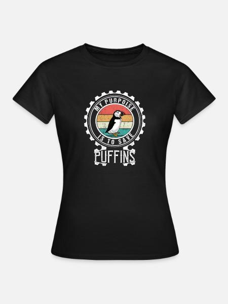 Macareux moines - T-shirt Femme - noir