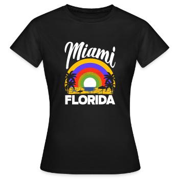 Florida - Women's T-Shirt - black - Front - AI Model Female 172 dark (172cm)