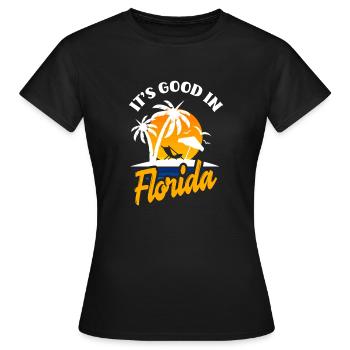 Florida - Women's T-Shirt - black - Front - AI Model Female 172 dark (172cm)