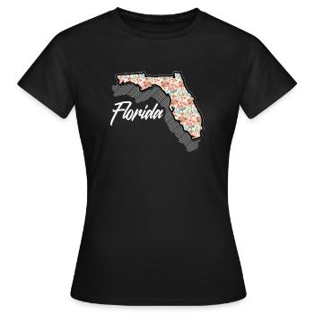 Florida - Women's T-Shirt - black - Front - AI Model Female 172 dark (172cm)