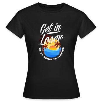 Florida - Women's T-Shirt - black - Front - AI Model Female 172 dark (172cm)