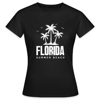Florida - Women's T-Shirt - black - Front - AI Model Female 172 dark (172cm)