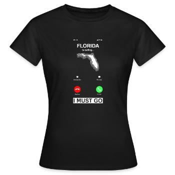 Florida - Women's T-Shirt - black - Front - AI Model Female 172 dark (172cm)