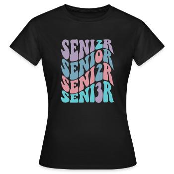 Retro Senior 2023 Back to School Class Of 2023 - Women's T-Shirt - black - Front - AI Model Female 172 dark (172cm)