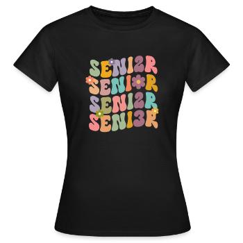 Retro Senior 2023 Back to School Class Of 2023 - Women's T-Shirt - black - Front - AI Model Female 172 dark (172cm)