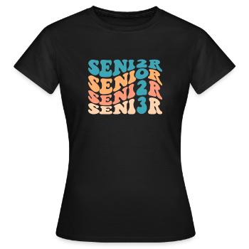 Retro Senior 2023 Back to School Class Of 2023 - Women's T-Shirt - black - Front - AI Model Female 172 dark (172cm)