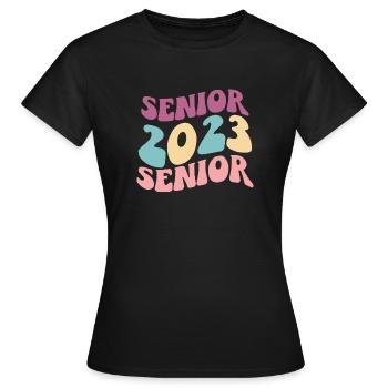 Retro Senior 2023 Back to School Class Of 2023 - Women's T-Shirt - black - Front - AI Model Female 172 dark (172cm)