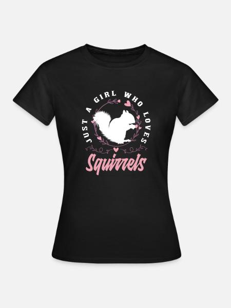 Eichhörnchen - Frauen T-Shirt - Schwarz
