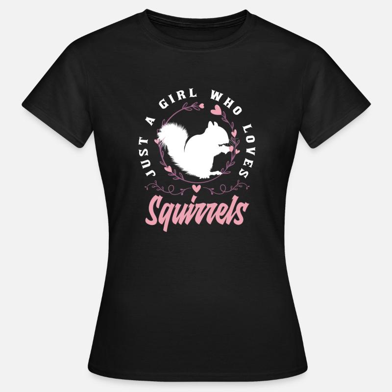 Eichhörnchen - Frauen T-Shirt - Schwarz