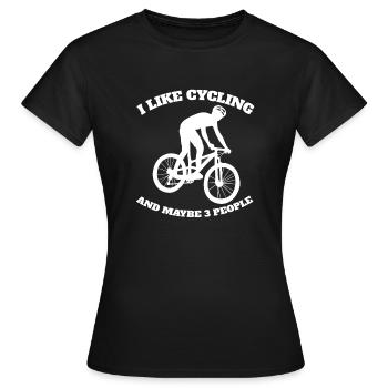 Tour à vélo vélo vélo vélo VTT - T-shirt Femme - noir - Devant - AI Model Female 172 dark (172cm)