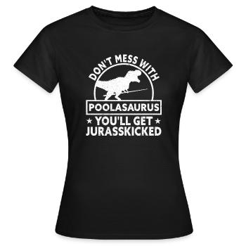 Billard billard billard - T-shirt Femme - noir - Devant - AI Model Female 172 dark (172cm)