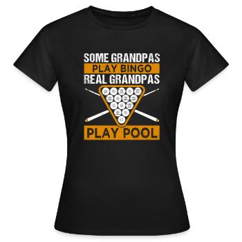 Billard billard billard - T-shirt Femme - noir - Devant - AI Model Female 172 dark (172cm)