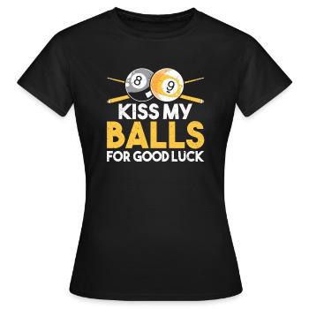 Billard billard billard - T-shirt Femme - noir - Devant - AI Model Female 172 dark (172cm)