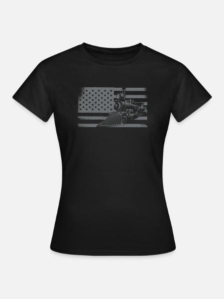 Steam Train Driver Trainspotting - Women's T-Shirt - black
