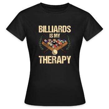 Billard billard billard - T-shirt Femme - noir - Devant - AI Model Female 172 dark (172cm)