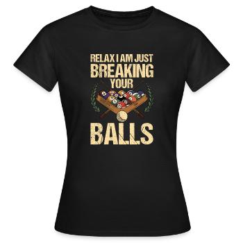 Billard billard billard - T-shirt Femme - noir - Devant - AI Model Female 172 dark (172cm)