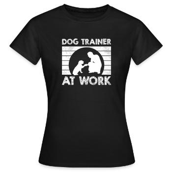 Dog trainer Dog trainer - Women's T-Shirt - black - Front - AI Model Female 172 dark (172cm)