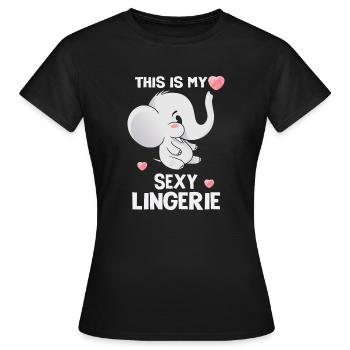 Funny, Sexy, Perverse, This Is My Sexy - Women's T-Shirt - black - Front - AI Model Female 172 dark (172cm)