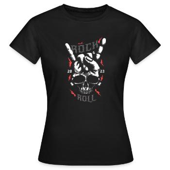 Rock 'n' Roll 2023 - Women's T-Shirt - black - Front - AI Model Female 172 dark (172cm)