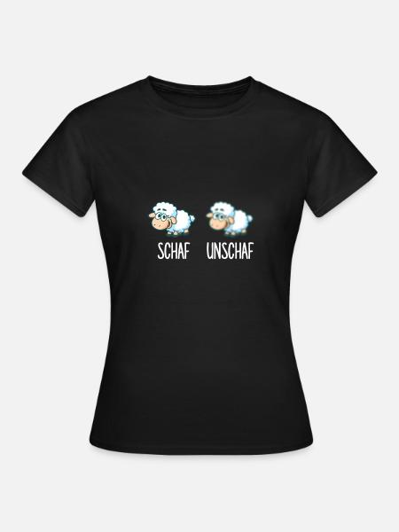 Schaf unschaf - Frauen T-Shirt - Schwarz
